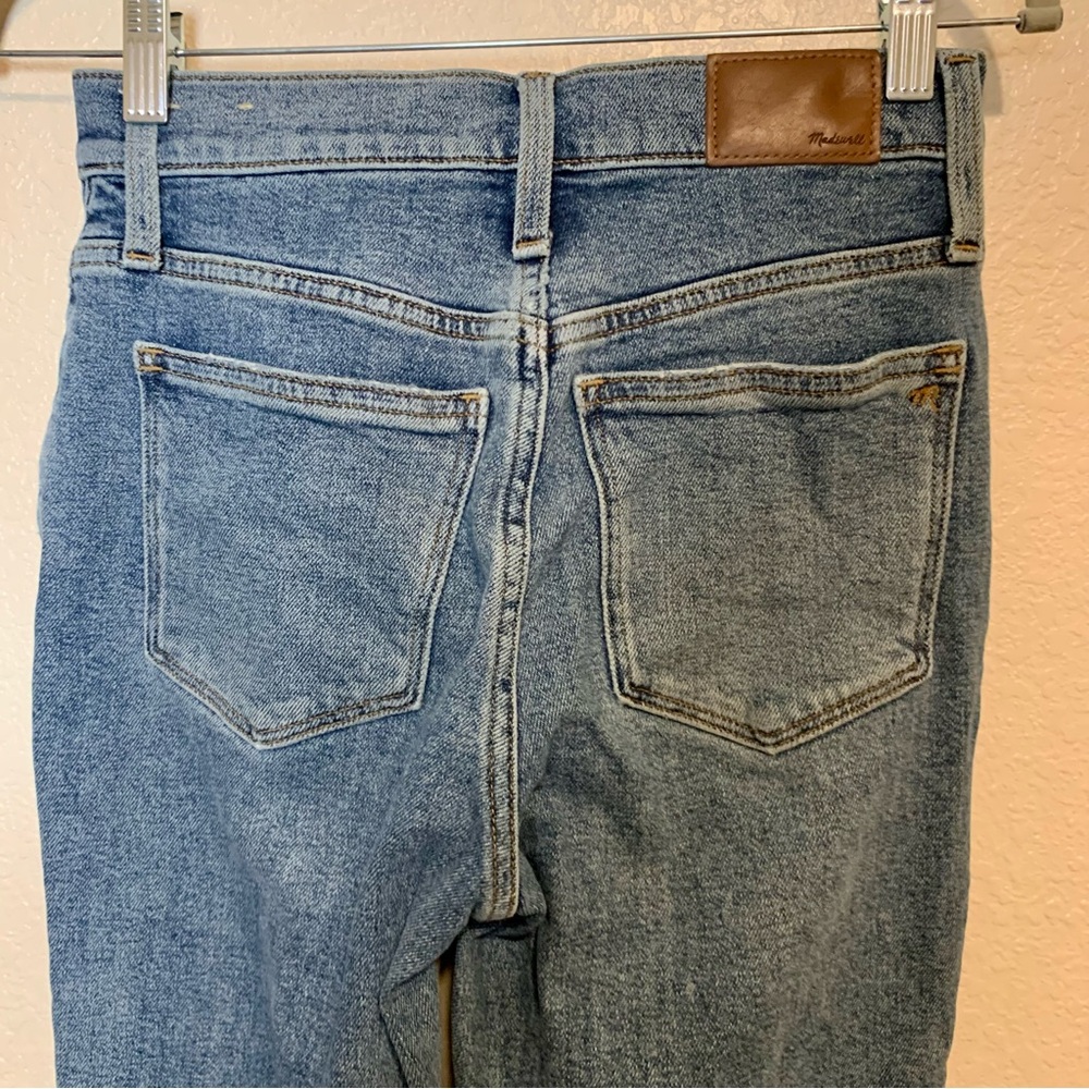 Madewell The Momjean Medium Wash Blue Denim Size 25 Petite - Picture 8 of 15